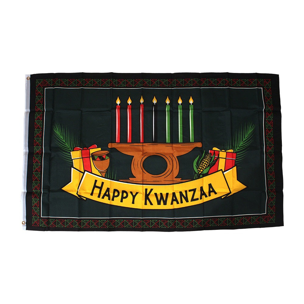 Happy Kwanzaa Flag