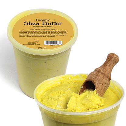 Creamy African Shea Butter: Yellow 25 oz The Artisan Square