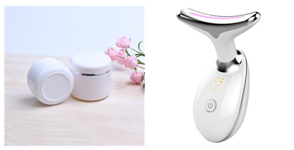 EMS Thermal Neck Lifting And Tighten Massager Electric Microcurrent Wrinkle Remover LED Photon Face Beauty Device For Woman The Artisan Square