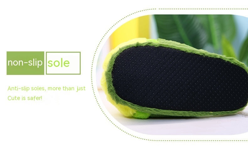 Cartoon Avocado Slippers