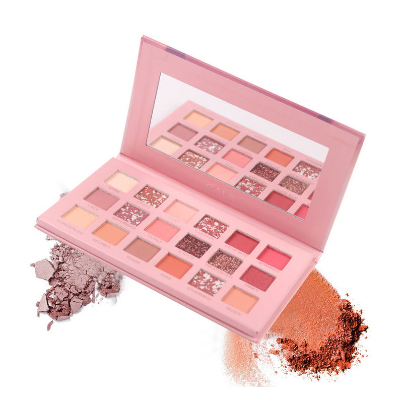 18 Colors Nude Shimmer Matte Eyeshadow Palette Makeup Natural Color Pigmentation Eyeshadow Powder Long Lasting Eyeshadow The Artisan Square