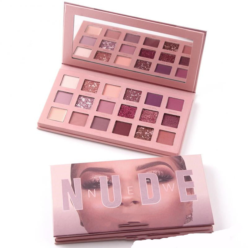 18 Colors Nude Shimmer Matte Eyeshadow Palette Makeup Natural Color Pigmentation Eyeshadow Powder Long Lasting Eyeshadow The Artisan Square