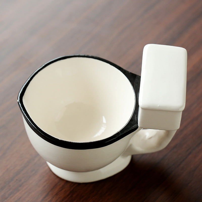 Creative Toilet Mug Ceramic Coffee Mugs with Handgrip Funny Gag Gift Tea Cup The Artisan Square