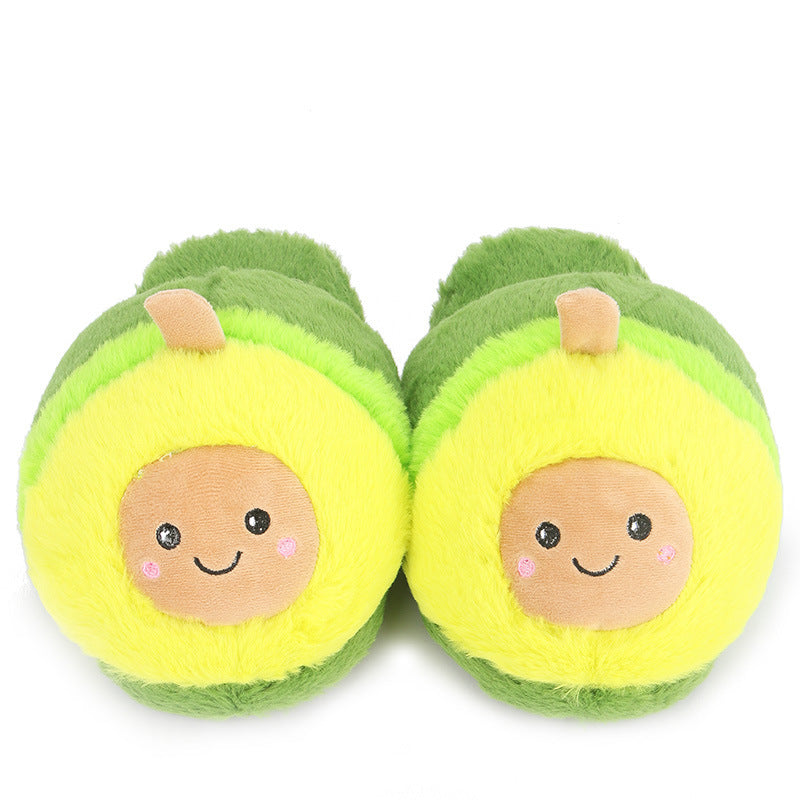 Cartoon Avocado Slippers