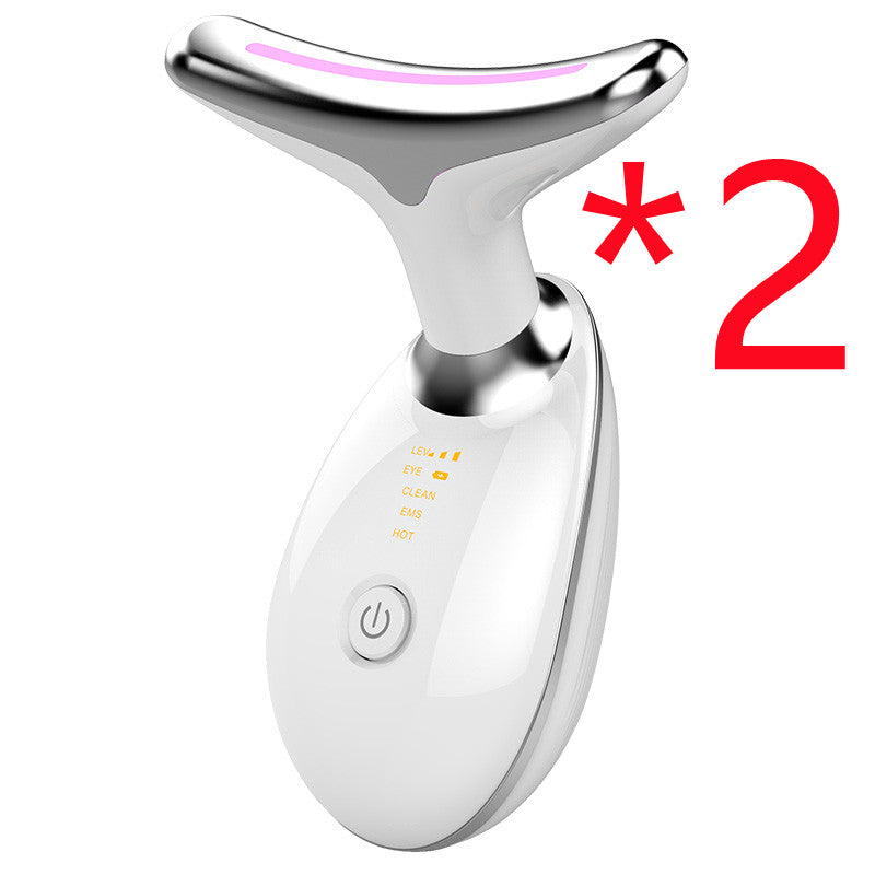 EMS Thermal Neck Lifting And Tighten Massager Electric Microcurrent Wrinkle Remover LED Photon Face Beauty Device For Woman The Artisan Square