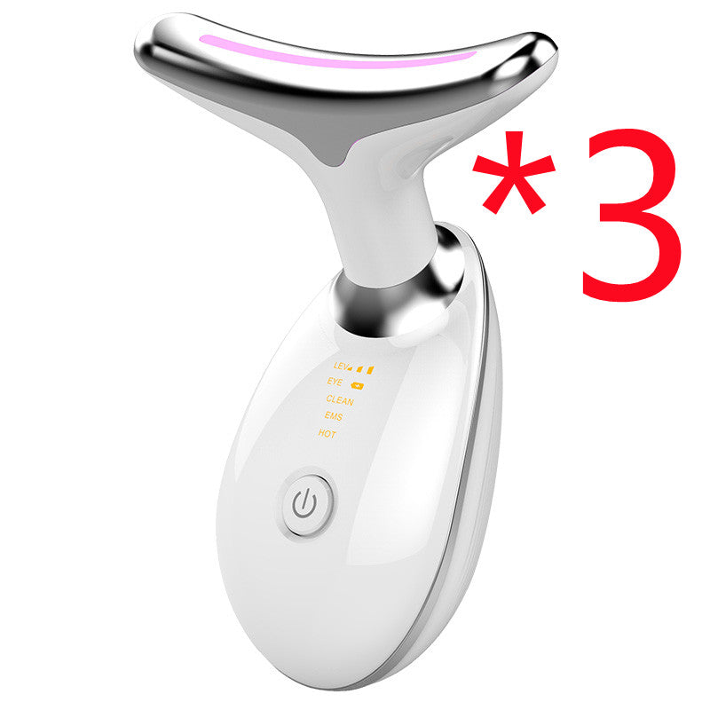 EMS Thermal Neck Lifting And Tighten Massager Electric Microcurrent Wrinkle Remover LED Photon Face Beauty Device For Woman The Artisan Square