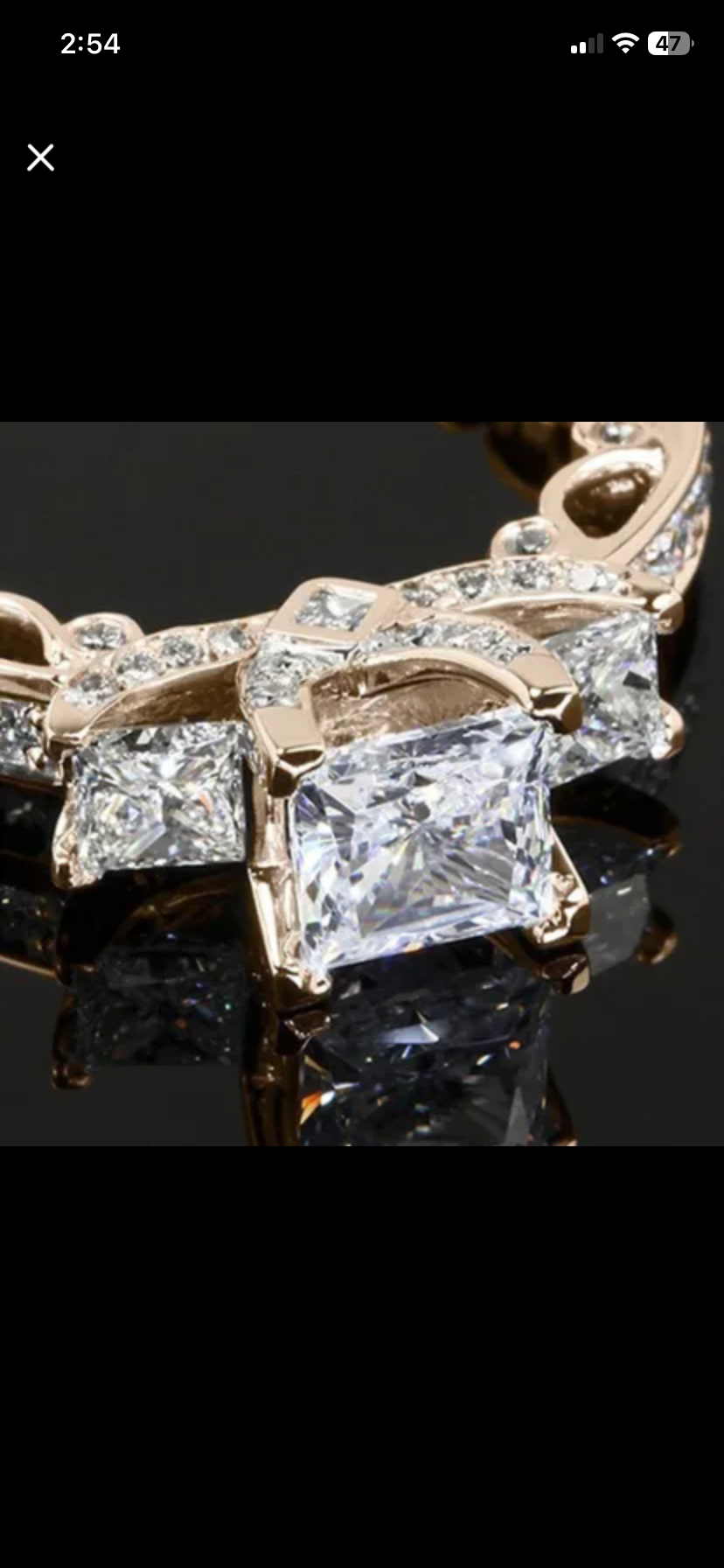 Elegant Gold Fashion Diamond Ring