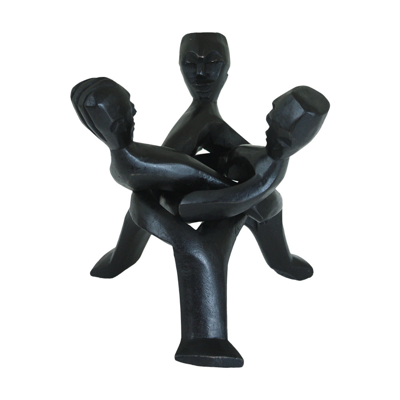 Three Headed Unity Carving - Black LG
