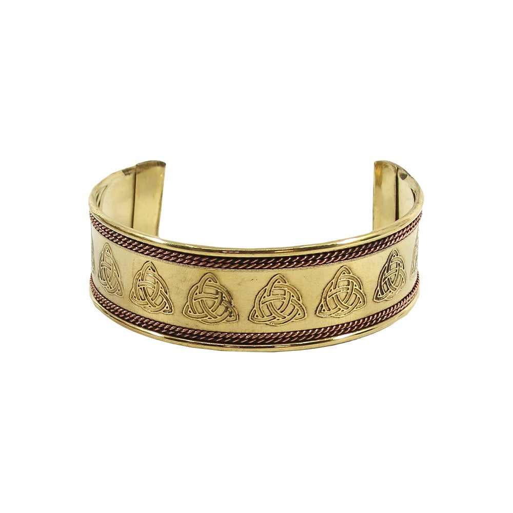 Triquetra Copper & Brass Cuff