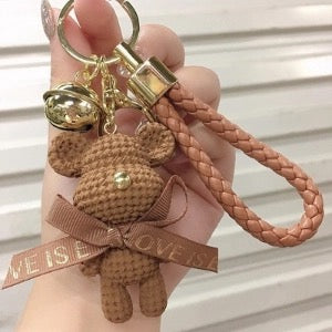 Cute Bunny Resin Metal Unisex Bag Pendant Keychain