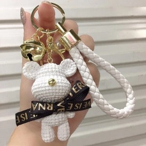 Cute Bunny Resin Metal Unisex Bag Pendant Keychain