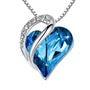 Elegant Silver Heart Pendant Necklace