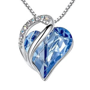 Elegant Silver Heart Pendant Necklace
