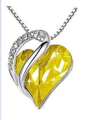 Elegant Silver Heart Pendant Necklace