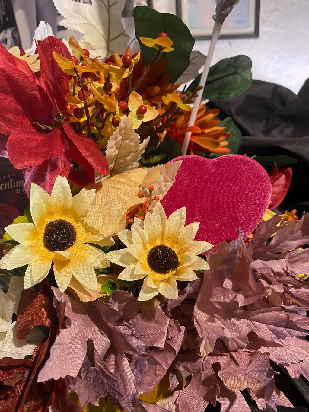 Beautiful! Hand Painted & Hand Crafted Floral Centerpiece.