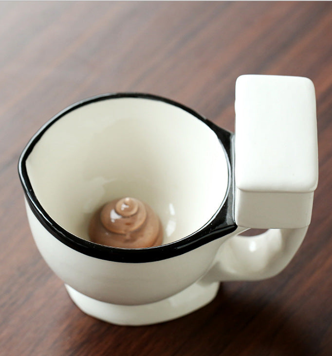 Creative Toilet Mug Ceramic Coffee Mugs with Handgrip Funny Gag Gift Tea Cup The Artisan Square