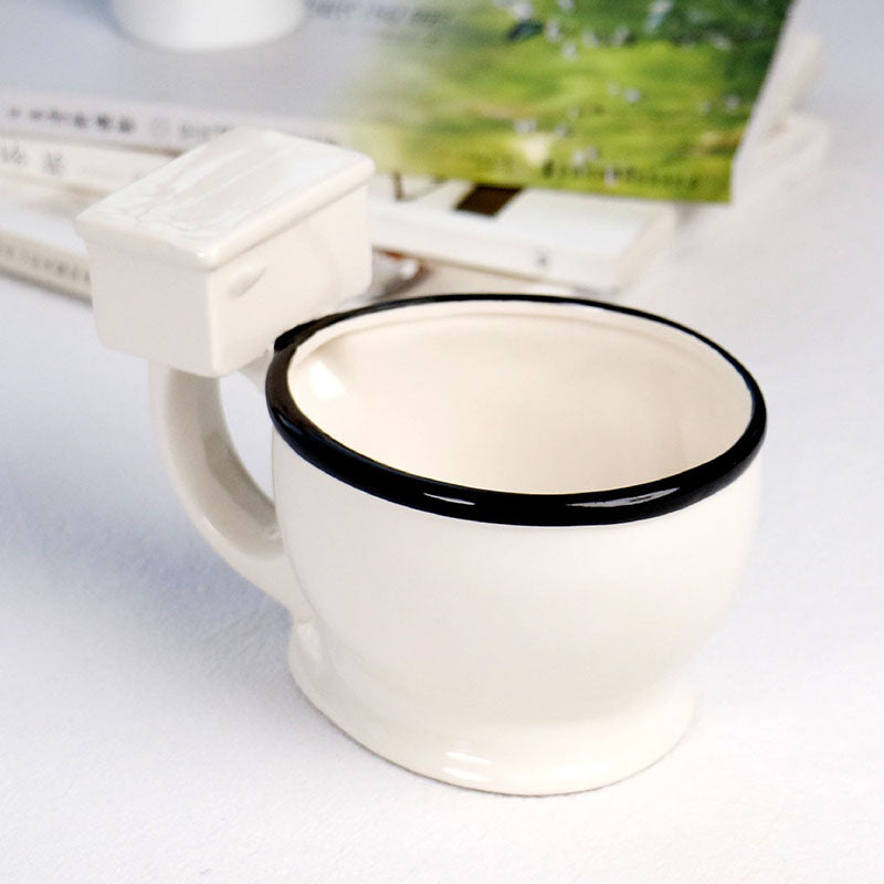 Creative Toilet Mug Ceramic Coffee Mugs with Handgrip Funny Gag Gift Tea Cup The Artisan Square