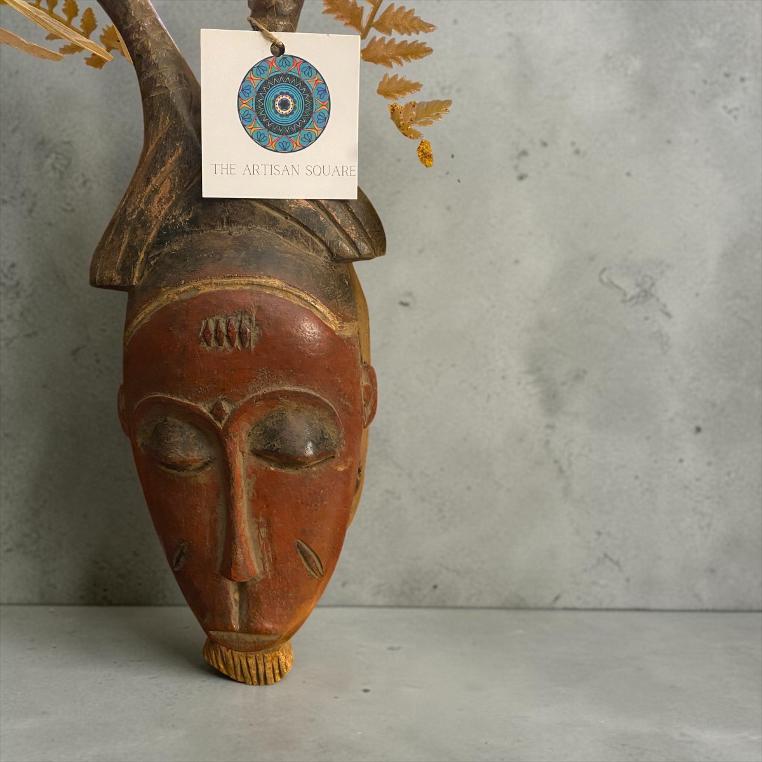 Cameroon Hand-Carved Wood Mask