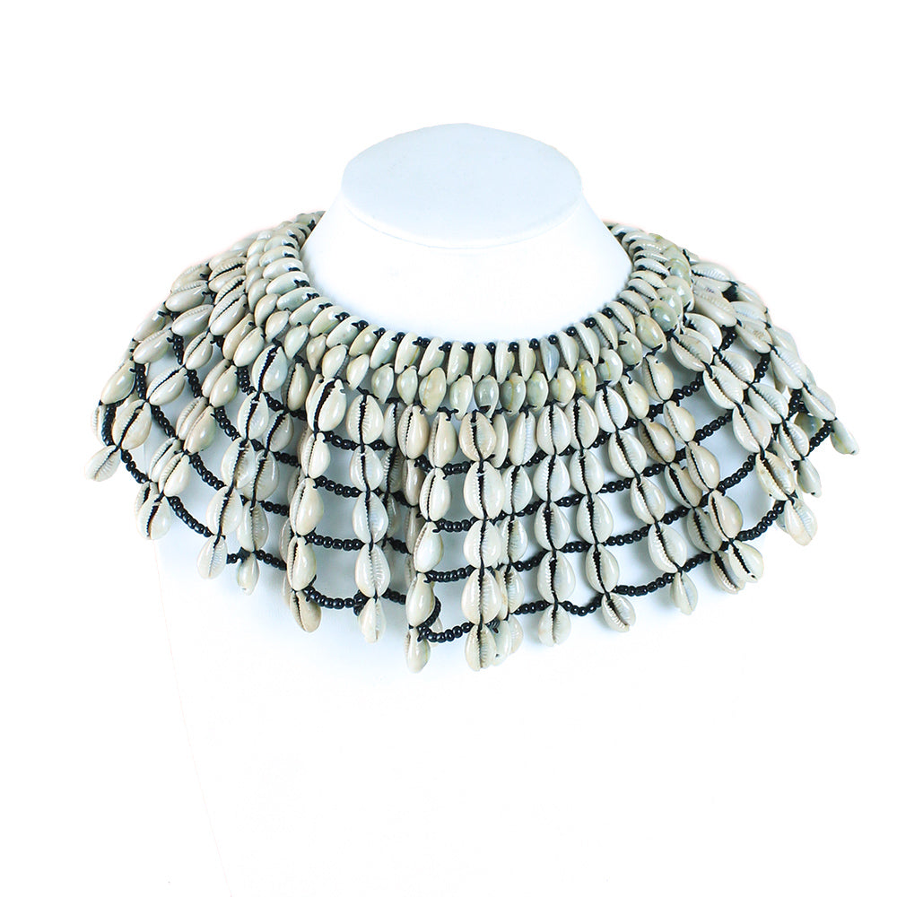 Deluxe African Cowrie Shell Necklace The Artisan Square