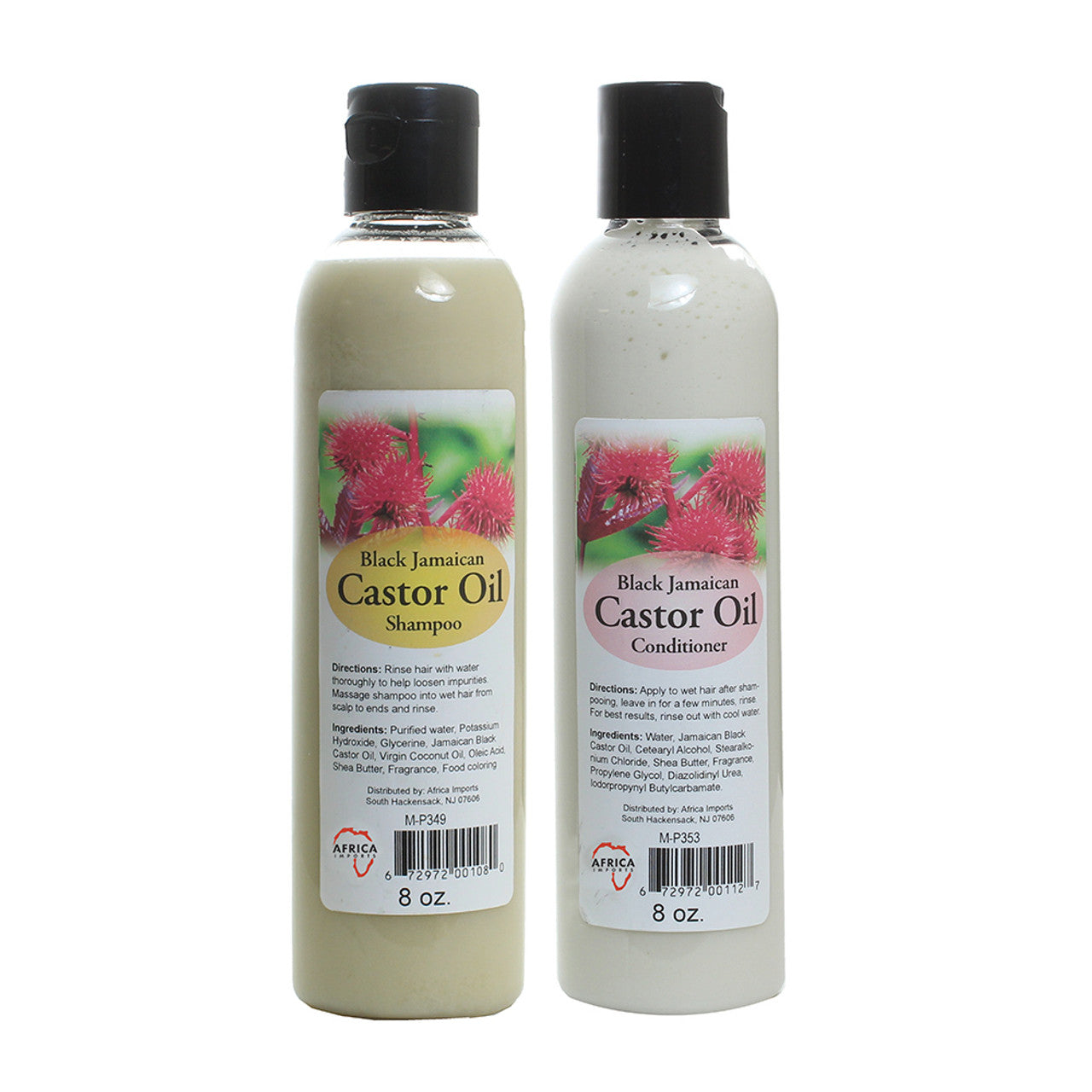 Black Jamaican Castor Shampoo & Conditioner Set The Artisan Square